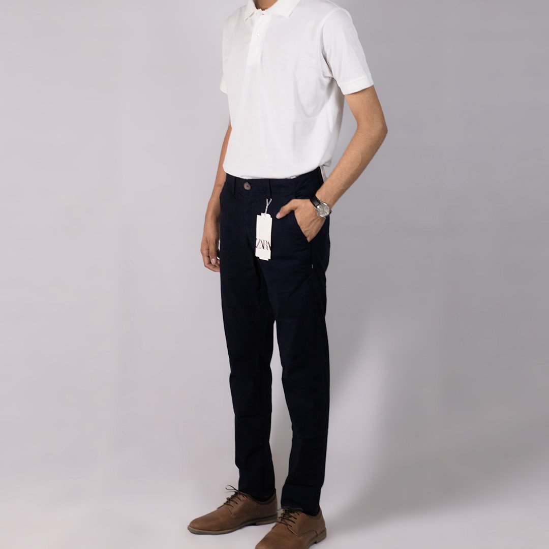 Zara Slim Fit Cotton Chinos